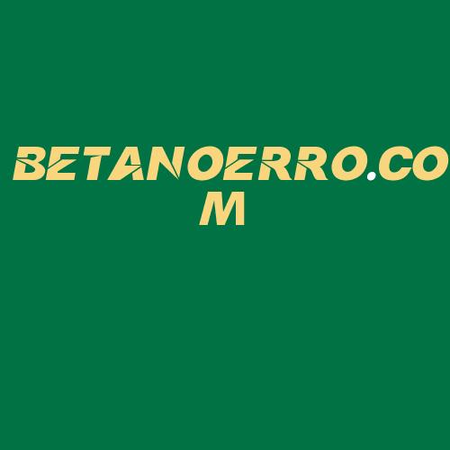 Logo da BETANOERRO